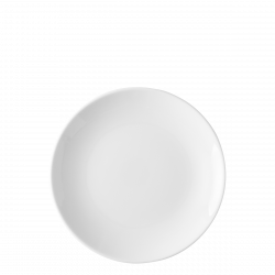 Tanier plytký 21 cm - Chic biely