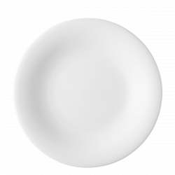 Tanier plytký 28 cm - Chic biely