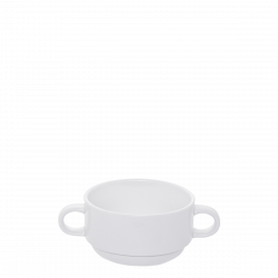 Soup Bowl 250 ml with two handles - Tosca white
