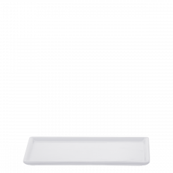 Rectangular Plate 20x10 cm - Buffet Lunasol uni white