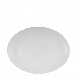 Plate oval 30 cm - Lunasol Hotel porcelain uni white
