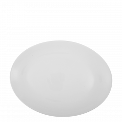 Plate oval 36 cm - Lunasol Hotel porcelain uni white