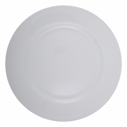Flat plate 28cm - Lunasol Hotel porcelain uni white