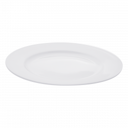 Flat plate 28cm - Lunasol Hotel porcelain uni white