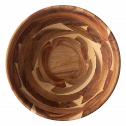 Miska na šalát Agát Ø 30.5 cm x 13.7 cm - FLOW Wooden