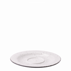 Kávový podšálek 15,5 cm - Gaya Atelier světle šedý stříkaný