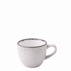 Mokka šálek 90ml - Gaya Atelier světle šedý stříkaný