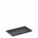 Tray rectangle small 16,8 x 9,8 cm - Elements Melamin black (Flow)