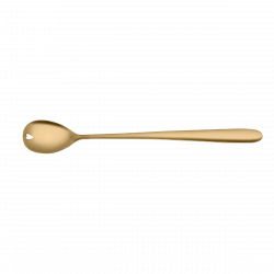 Latte Macchiato Spoon with Heart - Alpha PVD light gold all satin