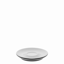 Tea saucer / Tea for one - RGB black glossy Lunasol