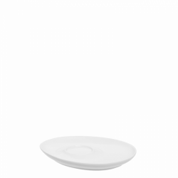 Coffee/Tea saucer triangle - Flow Eco white Lunasol