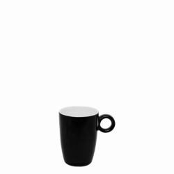 Mocca cup 80 ml, high - RGB black glossy Lunasol