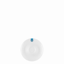 Mocca saucer 12.5 cm - GAYA RGB white with Ornament blue
