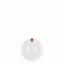 Mocca saucer 12.5 cm - GAYA RGB white with brown ornament