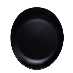 Platte oval 30 x 26 cm Opal Glas schwarz - Arcoroc Evolutions black