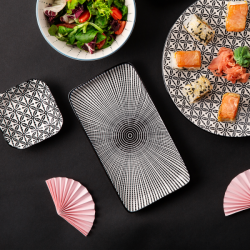 Talíř obdélník 20.3 x 11.2 cm - Gaya Elements Fire