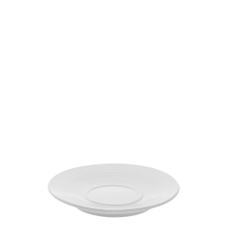 Mokka podšálka 13cm - Lunasol Hotelový porcelán biely s vrúbkovaním