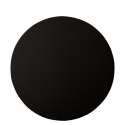 Placemat circle PVC black ø 38 cm - Elements Ambiente