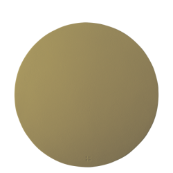 Placemat circle PVC gold ø 38 cm - Elements Ambiente