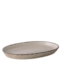 Oven dish oval 45 x 30 x 4.5 cm - Elements light grey speckled