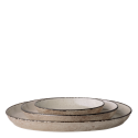 Oven dish oval 45 x 30 x 4.5 cm - Elements light grey speckled