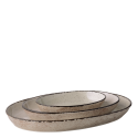 Oven dish oval 25 x 17 x 4.5 cm - Elements light grey speckled