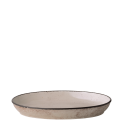 Oven dish oval 25 x 17 x 4.5 cm - Elements light grey speckled