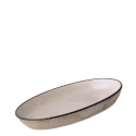 Auflaufform oval 35 x 23 x 4.5 cm - Elements light grey speckled