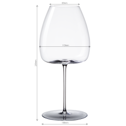Wine glass 765 ml Set 2pcs. - Green Wave Glas Lunasol