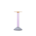 Kerzenhalter 24 cm amber/rosa/grau - ICHENDORF