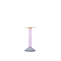 Svietnik 29cm sivý/ružový/jantárový - ICHENDORF