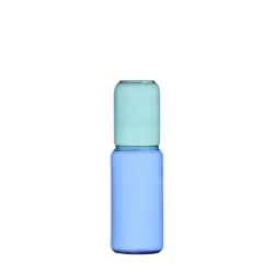 Vase 35 cm petrolblau/blau - ICHENDORF