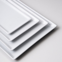 Rectangular Plate 20x10 cm - Tosca white