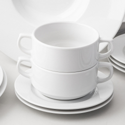 Miska na polévku Relief 300 ml - Chic Relief bílý