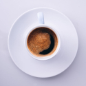 Coffee Cup 190ml, high - RGB light grey glossy Lunasol