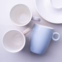 Coffee Cup 190 ml, high - RGB light blue glossy Lunasol