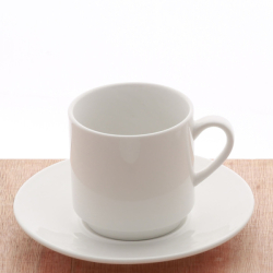 Kávová šálka 260ml - Lunasol Hotelový porcelán univerzálny biely