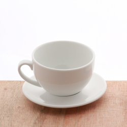 Čaj /cappuccino šálka 320ml - Lunasol Hotelový porcelán univerzálny biely