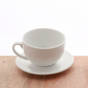Čaj /cappuccino šálka 320ml - Chic biely