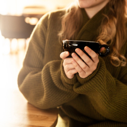 Šálek na čaj / Čaj pro jednoho - RGB černý lesklý Lunasol