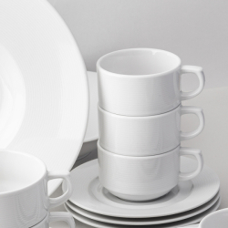 Kávový šálek Relief 190 ml - Chic Relief bílý