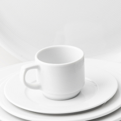 Mocca šálek Relief 100 ml - Chic Relief bílý