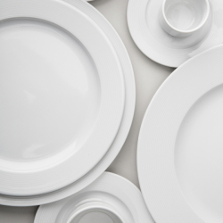 Talíř plytký Relief 28 cm - Chic Relief bílý