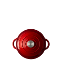 Smaltovaný liatinový hrniec červený Ø 20 cm - Jupiter Lunasol