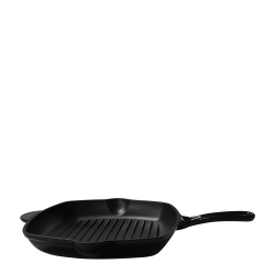 Enameled Cast Iron grill pan black 27 x 27 cm - Jupiter Lunasol