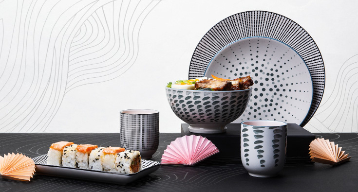 Novelty: Beautiful porcelain for asian cuisine