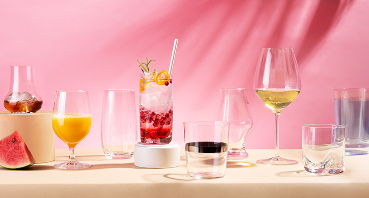 Qualitätsgläser für Limonade, Getränke und Wein